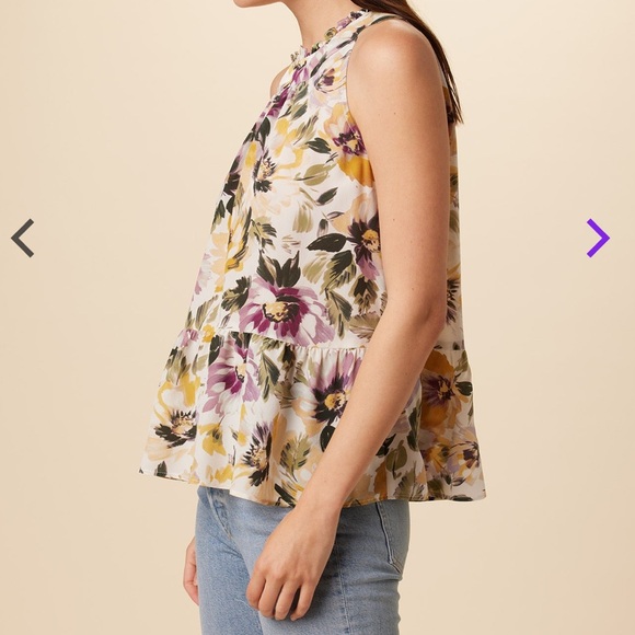 Amour Vert Dahlia Washable Silk Blouse - Picture 2 of 5